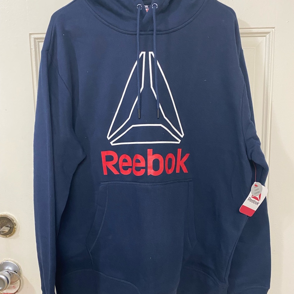Reebok Navy Blue Delta Logo Hoodie